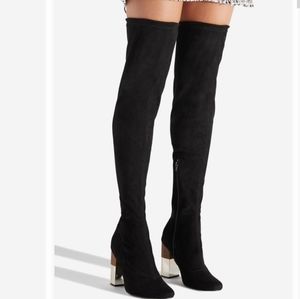 Heeled Black Boots FHAE size 7.5